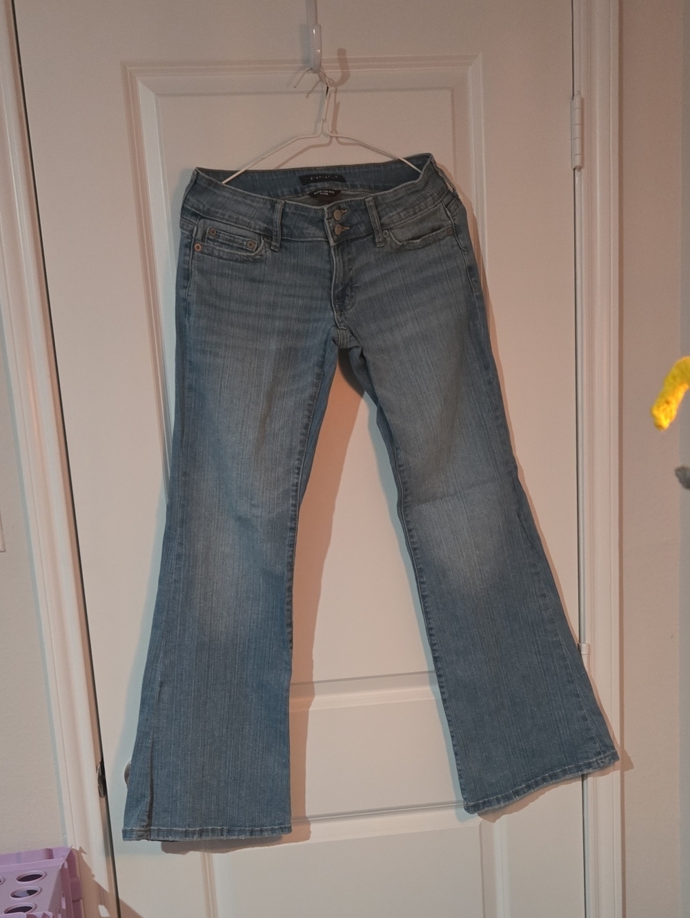 Aeropostale Light Blue Super Low Rise Flare Jeans